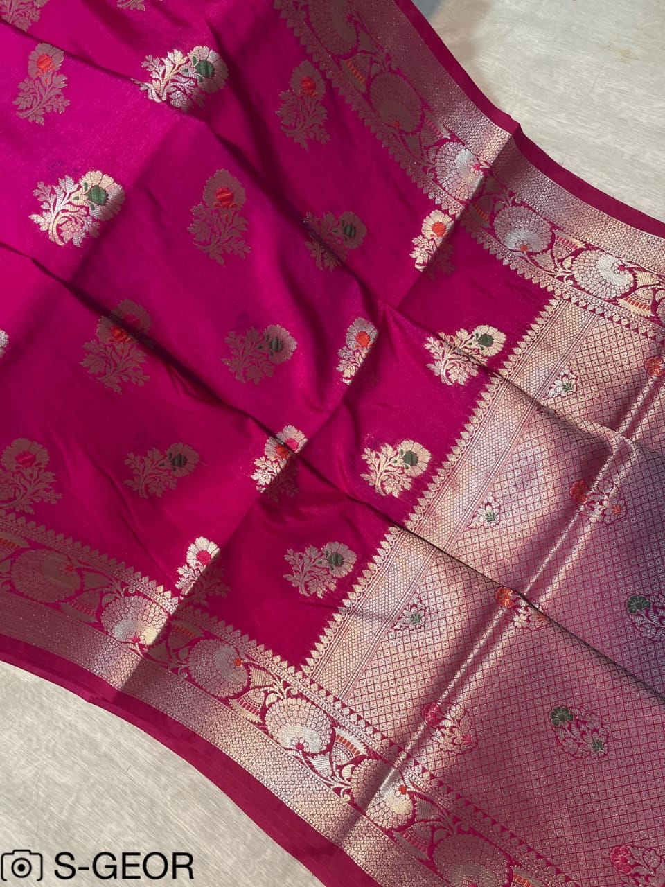 Banarasi Semi Georgette Warm Silk Saree