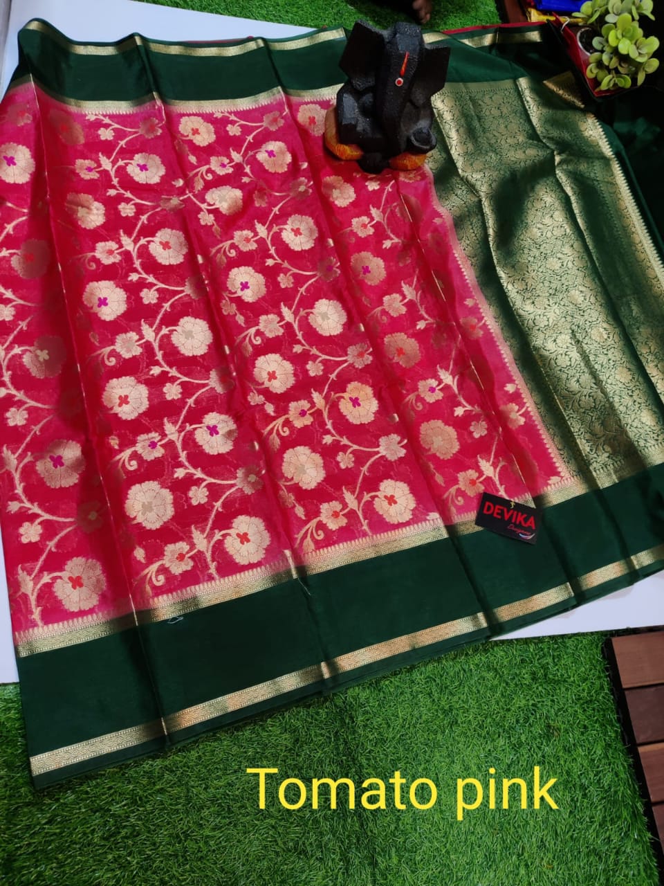 Banarasi Semi Georgette Warm Silk Sarees