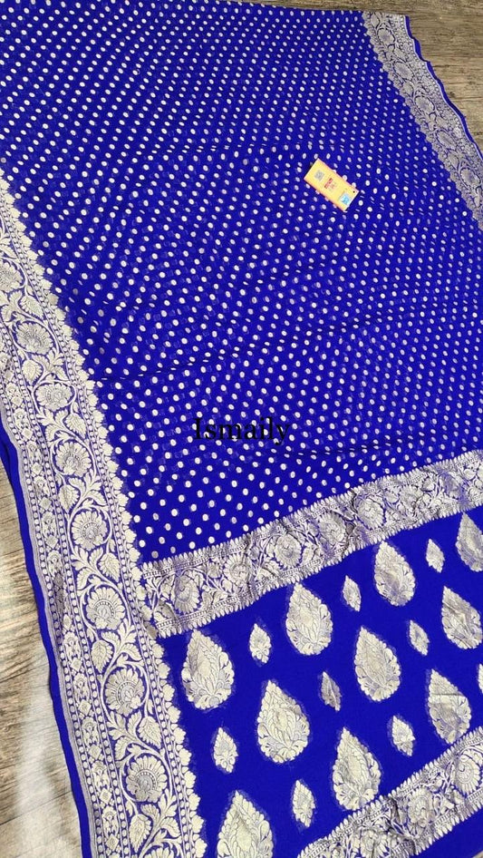 Royal Banarasi Pure Khaddi Georgette Saree