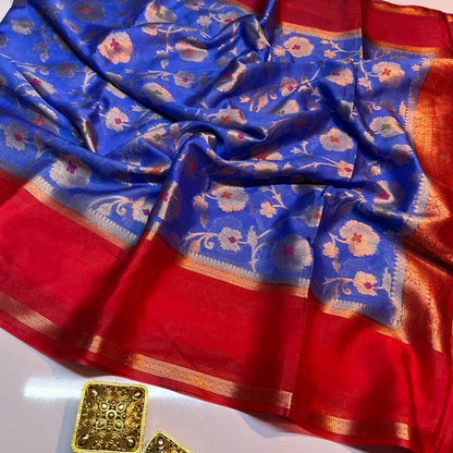 Banarasi Semi Georgette Warm Silk Sarees