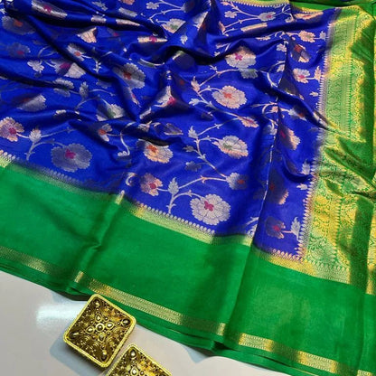 Banarasi Semi Georgette Warm Silk Sarees