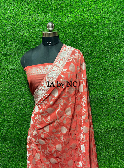 Imperial Banarasi Pure Georgette Saree