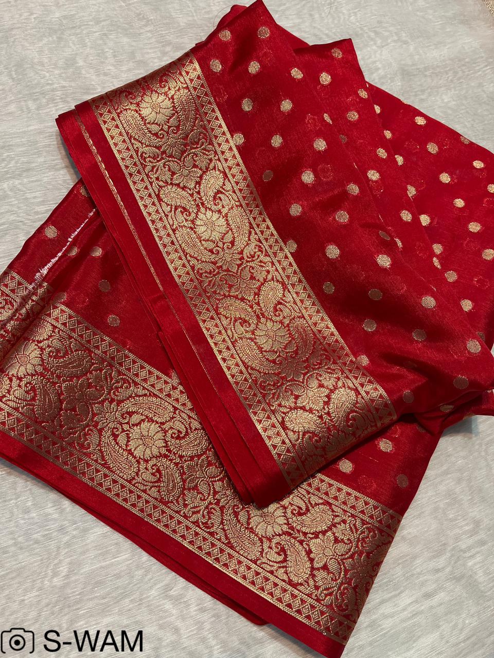 Banarasi Semi Georgette Warm Silk Saree