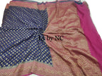 Navy Banarasi Pure Khaddi Georgette Saree