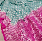 Baby Banarasi Pure Khaddi Georgette Saree