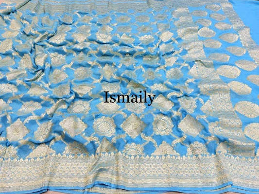 Maya Banarasi Pure Khaddi Georgette Saree