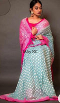 Baby Banarasi Pure Khaddi Georgette Saree