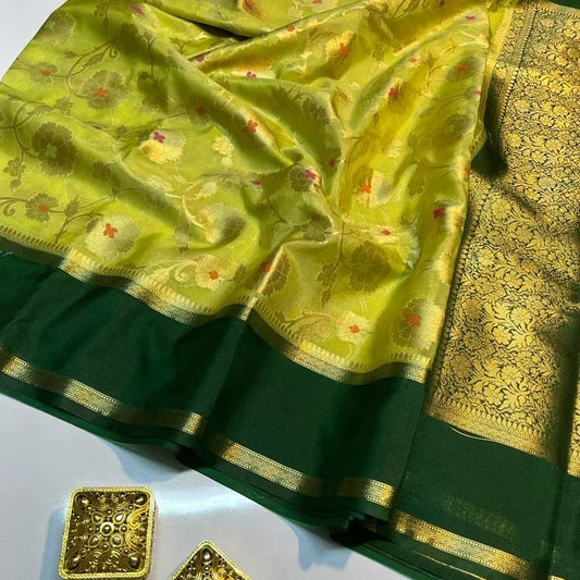 Banarasi Semi Georgette Warm Silk Saree