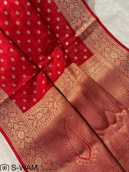 Banarasi Semi Georgette Warm Silk Saree