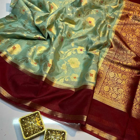 Banarasi Semi Georgette Warm Silk Saree