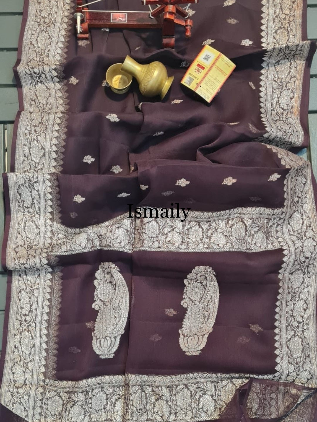 Sweet Banarasi Pure Khaddi Georgette Kadwa Saree